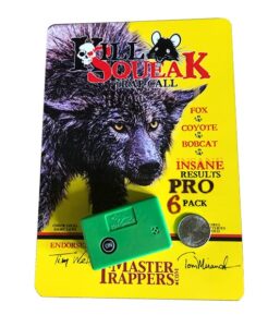 kill squeak trap bait digital caller - battery powered predator attractor - 6 pack