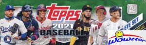 2021 topps baseball complete 670 card factory sealed walmart factory set with (5) rookie variations & 5 foilboard cards # out of 790! includes all series 1 & 2 cards! wowzzer!