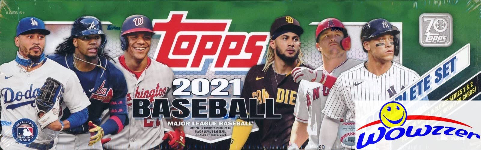 2021 Topps Baseball Complete 670 Card Factory Sealed WALMART Factory Set with (5) ROOKIE VARIATIONS & 5 FOILBOARD Cards # out of 790! Includes all Series 1 & 2 Cards! WOWZZER!