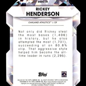 2022 Topps Diamond Greats Die-Cuts #DGDC-20 Rickey Henderson Oakland Athletics
