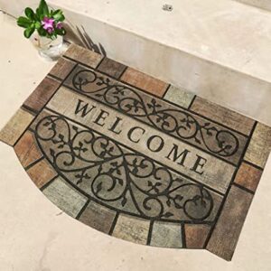 Welcome Door Mats 24"x36" Heavy Duty Front Door Mat Outdoor Large Doormats with Non-Slip Rubber Backing Outdoor Welcome Mats for Front Door Entryway,Garage,Patio,High Traffic Area