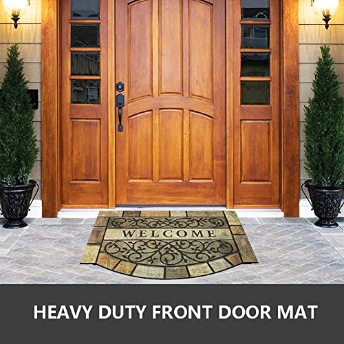 Welcome Door Mats 24"x36" Heavy Duty Front Door Mat Outdoor Large Doormats with Non-Slip Rubber Backing Outdoor Welcome Mats for Front Door Entryway,Garage,Patio,High Traffic Area