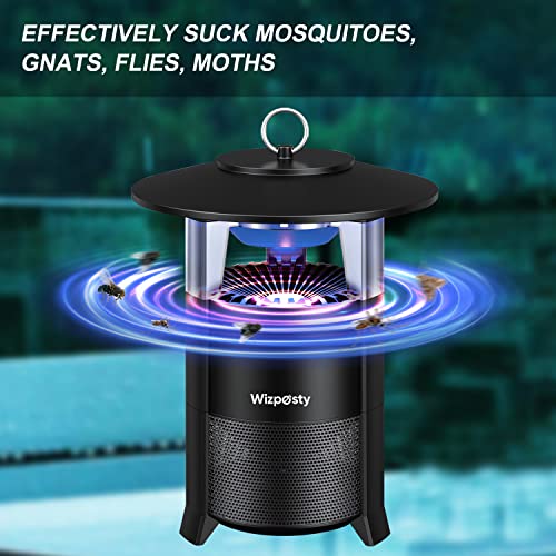 Wizpesty Triple Capture Mosquito Trap Indoor/Outdoor Half Acre Flying Insect Trap Sucks in Bugs. Natural No Deet, Waterproof IPX4, Lightweight, USB Powered