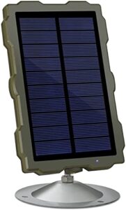 hapimp trail camera solar panel, ip56 waterproof outdoor solar charger compatible with all 6v trail cameras solar power