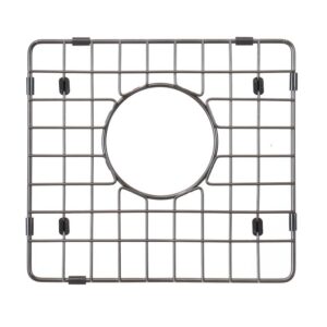 STARSTAR Workstation Ledge Topmount/Drop-in Single Bowl Black Matte Stainless Steel Kitchen/Yard/Bar/Laundry/Office Sink, With Grid, Dark Cutting Board, Strainer (15x15x9)