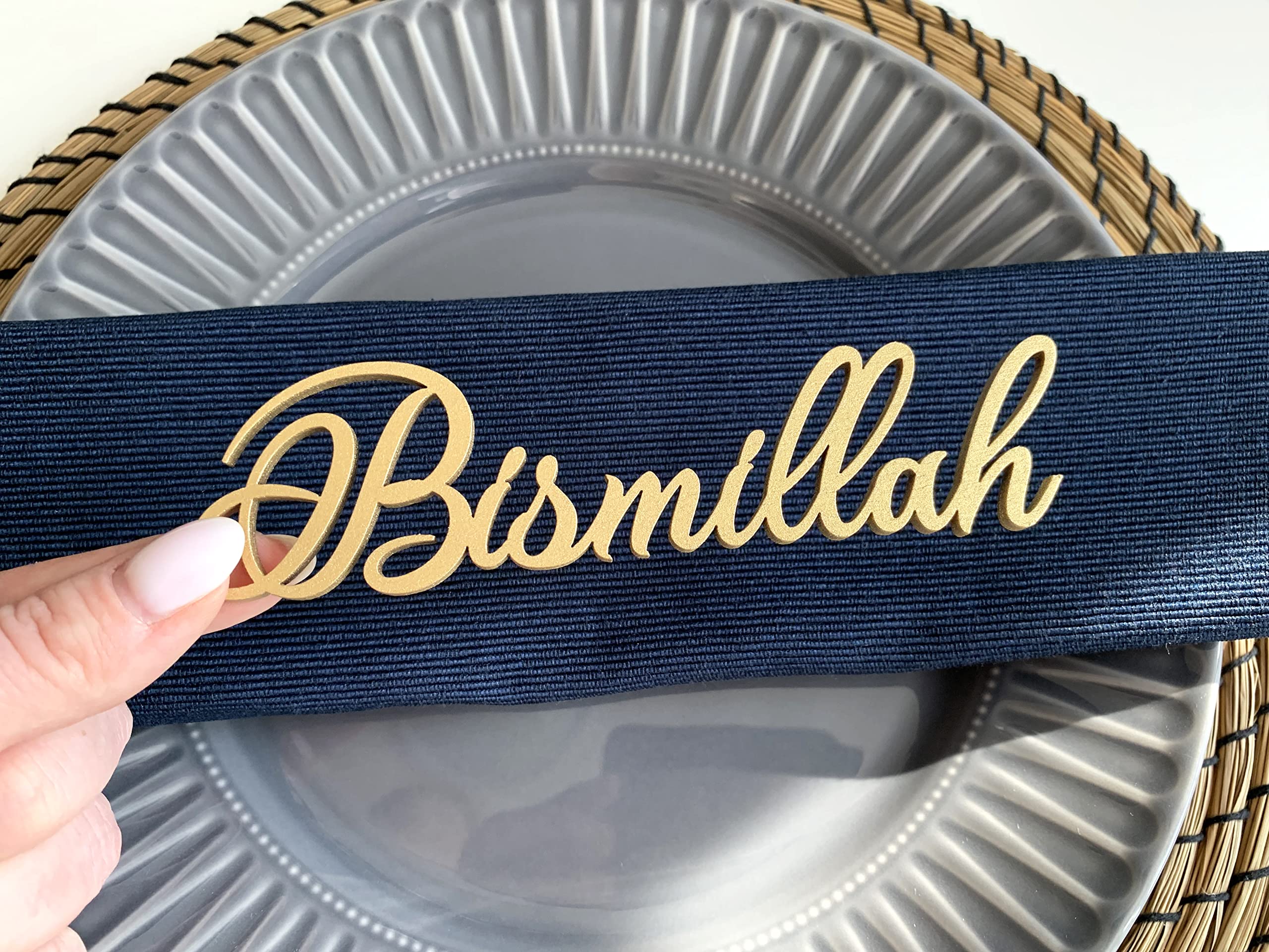 Bismillah Ramadan Place Card, Ramadan Decoration, Eid Decor, Custom Eid Place cards, Personalized Ramadam Dinner Place Setting