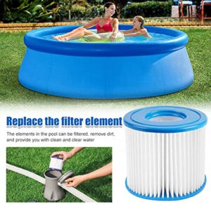 Macaberry Type D Pool Filter Cartridge Replacement Compatible with Summer Waves P57100102, P57000104, Intex Type D, Summer Escapes Pool Filter, VII Filter, RX600 Above Ground Pools Pool Pump, 12 Pack