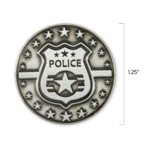 Police Officers Love Expression Coin, Bulk Pack of 10, Gift of Appreciation for Law Enforcement & Public Servants, Keepsake Pocket Token of Prayer & Divine Protection for Men & Women, EDC Coin