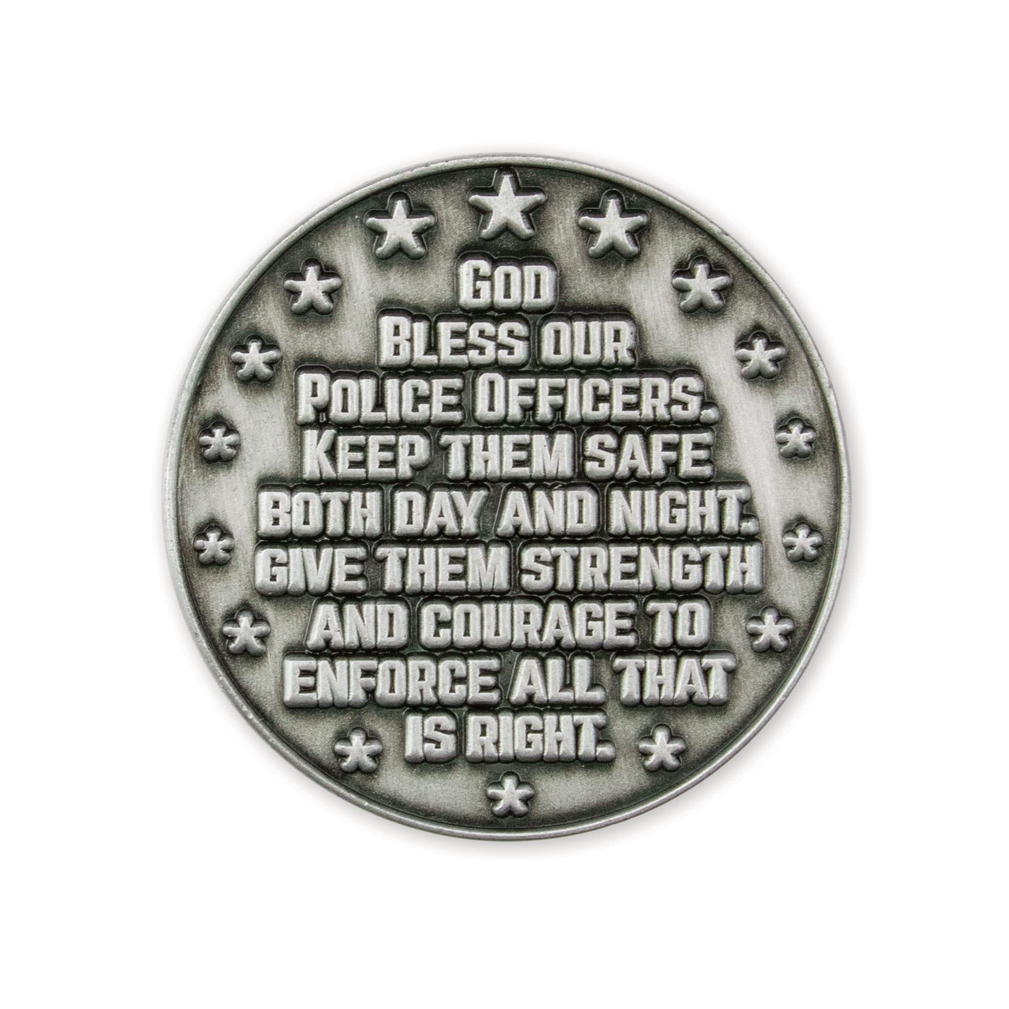 Police Officers Love Expression Coin, Bulk Pack of 10, Gift of Appreciation for Law Enforcement & Public Servants, Keepsake Pocket Token of Prayer & Divine Protection for Men & Women, EDC Coin