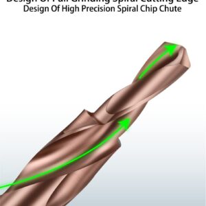M35 HSS-CO Cobalt Two Stage Step Drill Bit Screw Counterbore Twist Countersink Drill for Stainless Drilling and Chamfering (M3 180)