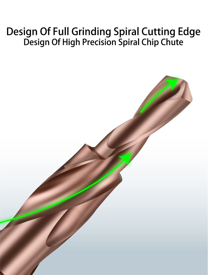 M35 HSS-CO Cobalt Two Stage Step Drill Bit Screw Counterbore Twist Countersink Drill for Stainless Drilling and Chamfering (M3 180)