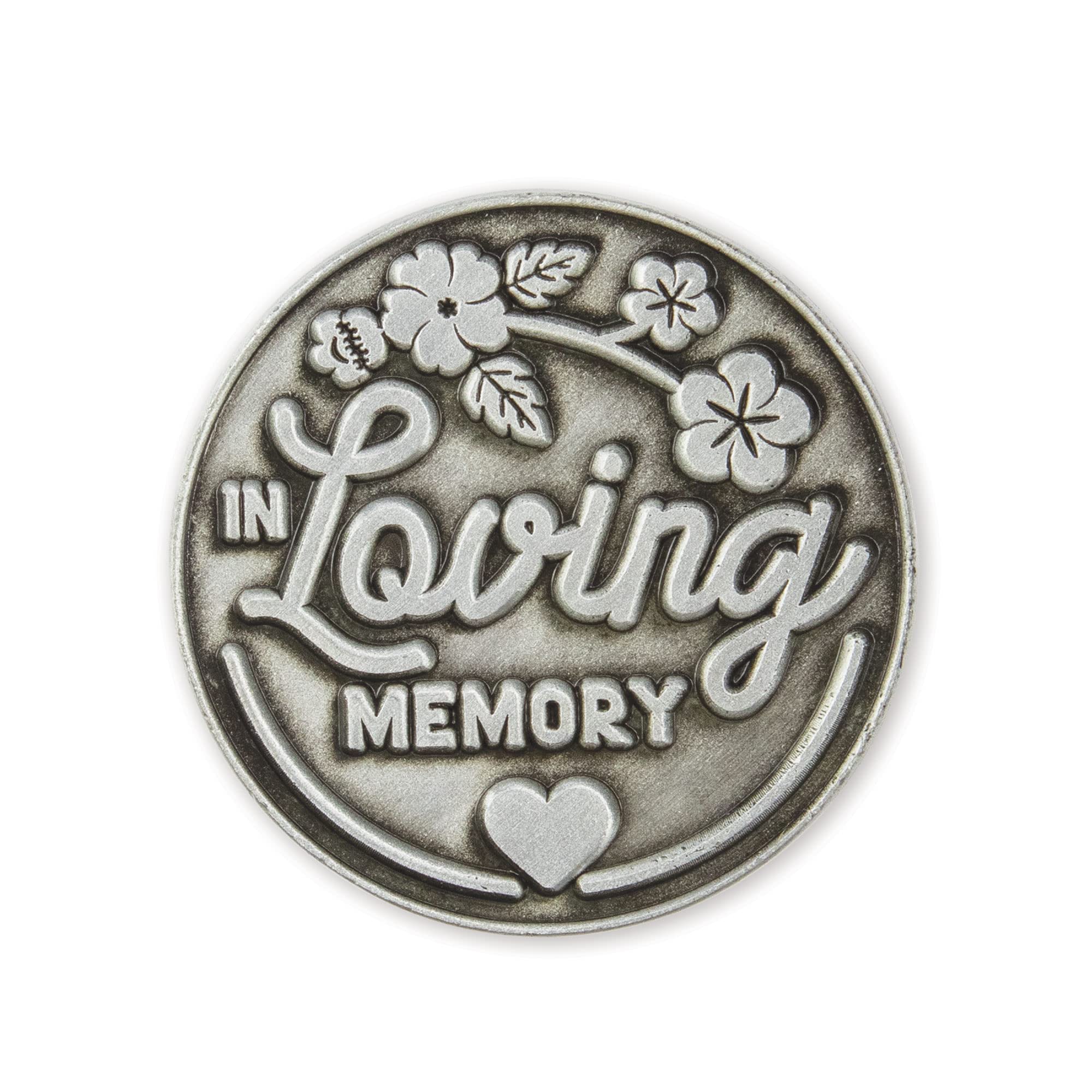 in Loving Memory Memorial Gift, Bereavement Love Expression Coin, Pocket Sympathy Worry Stone Coin for Grieving & Remembrance, EDC Reminder Coin, Never Forgotten Token of Encouragement