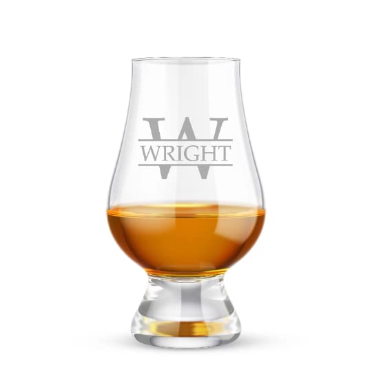 Glencairn Whiskey Glass, Personalized Engraved Whiskey Glass, Etched Whiskey Glass For Him, Custom Logo Glass (1 Glass)