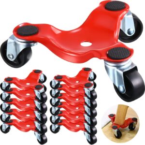 12 pcs furniture mover dolly 3 wheels dolly steel furniture mover with wheels 6 inch steel tri dolly heavy furniture moving tools 200 lbs load capacity for furniture pool table home office warehouses