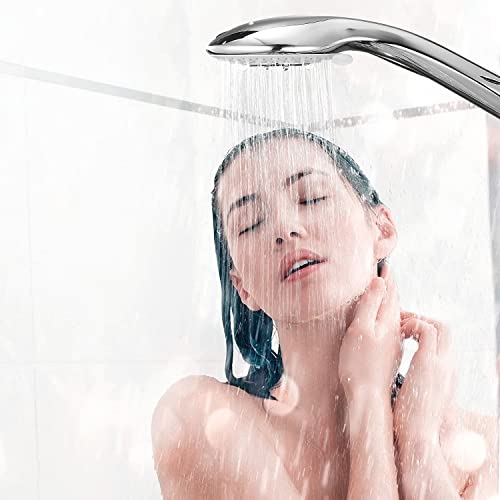 KSUCBOHAR Handheld Shower Head Set High Pressure Shower Head High Flow Hand Held Showerhead Set with 59 Inch 304 Stainless Steel Hose and Multi Angle Adjustable Shower Bracket