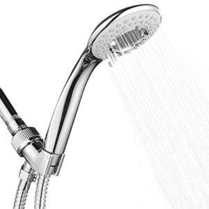 ksucbohar handheld shower head set high pressure shower head high flow hand held showerhead set with 59 inch 304 stainless steel hose and multi angle adjustable shower bracket