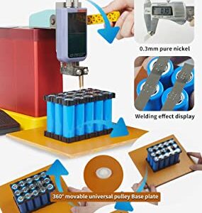 ZCM-JSD 801D 18650 Battery Welding Machine,Hand Held Spot Welder w/Two Modes,Soldering Station Portable fo rRepair Shop,Factory, Laboratory