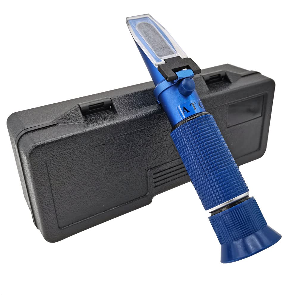 Dual Scale Brix Refractometer for Measuring Sugar Content in Food and Drink.