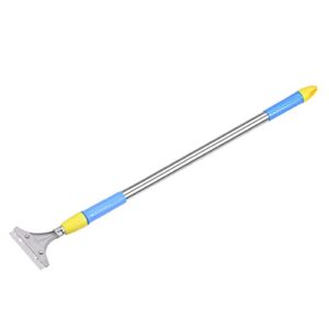 uxcell 49" adjustable floor scraper flooring removal tool with long steel handle for window paint glass wall