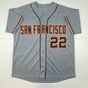 Autographed/Signed Jack Clark The Ripper San Francisco Grey Baseball Jersey JSA COA