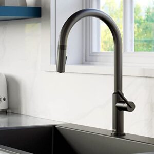 Karran Lagrange One-Handle Pull Down Dual Function Sprayer Kitchen Faucet in Matte Black