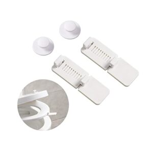 lajar toilet seat lid lifter tabs, touch free toilet seat holder cover handle lifter for home hotel restaurant(white)
