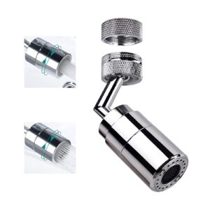 faucet sprayer attachment,universal swivel sink aerator for kitchen/bathroom faucet 2 water flow modes(full range of motion)