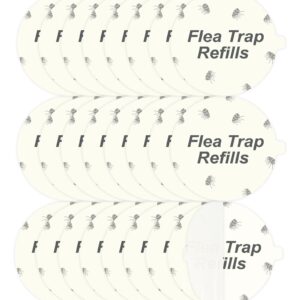 20 Pack Flea Trap Refill Discs Replacement Glue Boards, 7.1" Sticky Pads for Most Models Flea Bed Bug Traps for Inside Your Home