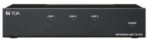toa ts-918 us expansion unit, interface for incorporating the wired conference unit(s) into the conference system, auto mic-off function to prevent inadvertent microphone shutoff failure