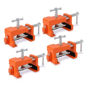 pony 4-pack cabinet clamps, 8510 cabinet claw, face frame clamps for installing cabinets, 440 lbs load limited orange