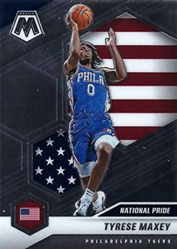 2020-21 Panini Mosaic #259 Tyrese Maxey Philadelphia 76ers Basketball