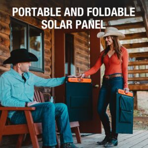 Jackery SolarSaga 100X Portable Solar Panel for Explorer 240/300/500/1000/1500 Power Station, Foldable PERC Solar Cell Solar Charger with USB Outputs for Phones (Can't Charge Explorer 440/ PowerPro)