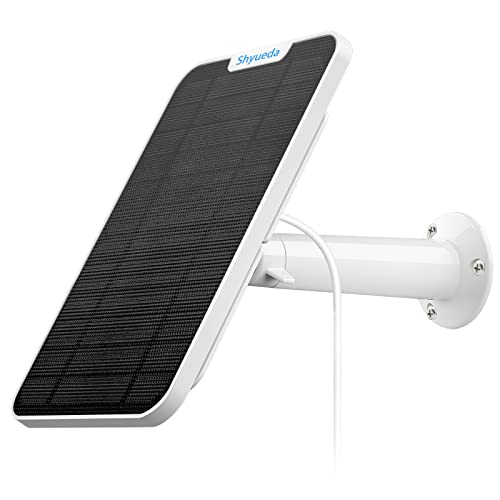 4W Solar Panel Charging Compatible with Eufy Solocam S40/L40/L20/3/3C Only, with 13.1ft Waterproof Charging Cable, IP65 Weatherproof,Includes Secure Wall Mount(Type-c Connector)(3-Pack)