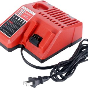 ANOPIW M18 & M12 Rapid Charger Replacement for Milwaukee 48-59-1812 12V&18V XC Lithium Ion Battery 48-11-1828 48-11-1850 48-11-1815 48-11-1840