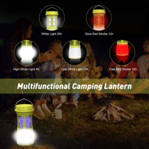 Rechargeable Electric Camping Lantern: Battery Powered Lantern with Portable Camping Light & Cordless Outdoor Flashlight for Patio Indoor Tent