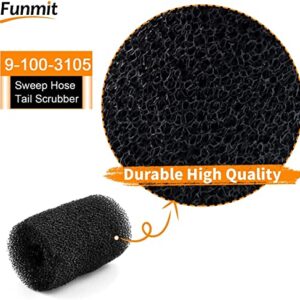 10 Pack Tail Scrubber Replacement for Polaris 280 360 180 380 480 3900 Pool Cleaner Parts, Sweep Hose Scrubber