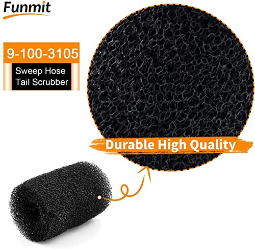 10 Pack Tail Scrubber Replacement for Polaris 280 360 180 380 480 3900 Pool Cleaner Parts, Sweep Hose Scrubber