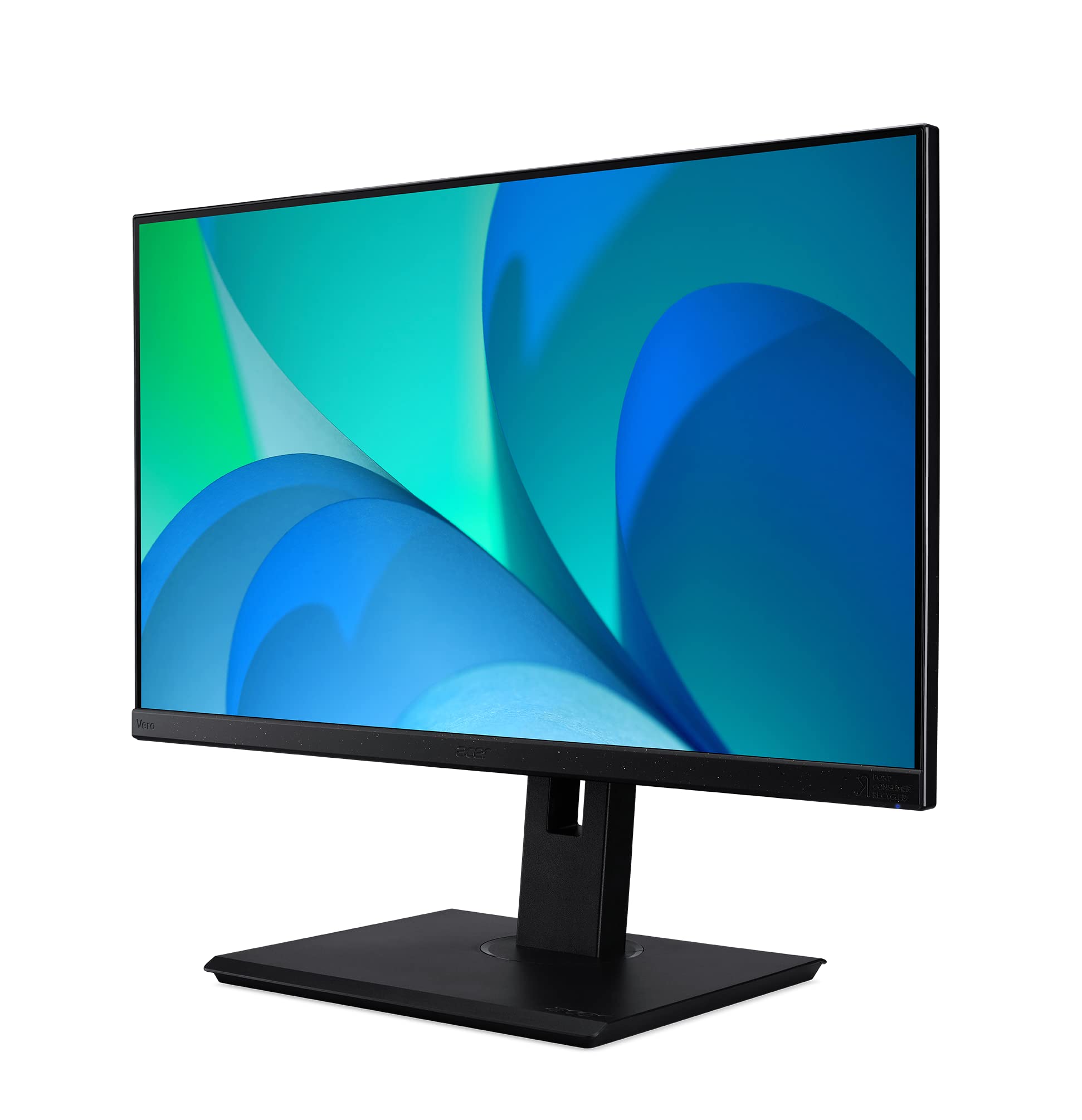 Acer Vero BR247Y bmiprx 23.8” FHD IPS Zero-Frame Monitor with Adaptive-Sync | 75Hz Refresh Rate | 4ms | EPEAT Silver | Made with Post-Consumer Recycled (PCR) Material (Display Port, HDMI 1.4 & VGA)