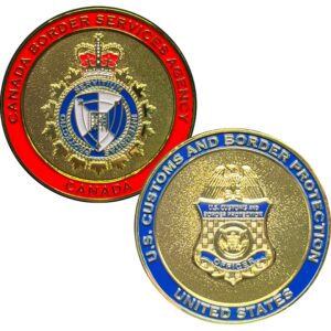 BL17-020 CBP and Canadian Border Services Agency CBSA US Canada Joint Operations Challenge Coin