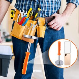 Rechabite Magnetic Sweeper Telescoping Pick-up Tool, Thickened Pole, 35LB Magnet Stick Screws Parts Finder, Pickup Nails, Screws, and Metal Picker, Orange Handle