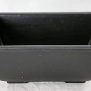 30 Rectangular Black Plastic Bonsai Training Pot, Cactus & Succulent Planter - 5"x 3.5"x 2"