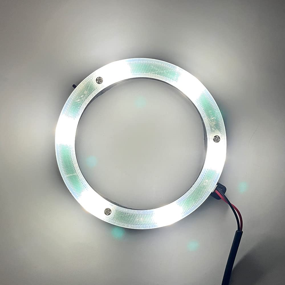 Spindle Light for CNC Milling Machine, Waterproof Magnetic LED Work Lights 12V Engraving Machine Magnetic Ring Spindle Lamp, Vertical Light Source Without Shadow (80mm)