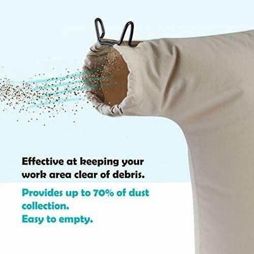 Table Saw Dust Collector Bag (10" Tablesaws with 2.5" Dust Port) Fits Bosch/Dewalt/Makita/Ryobi/Craftsman/Porter Cable/RIGID/Metabo/Kobalt/Skilsaw/Delta/