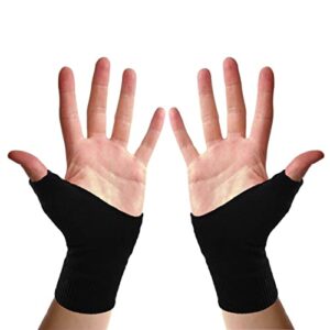 arthritis thumb compression gloves, comfort breathable wrist brace fingerless glove for arthritis pain, soft thumb support for women and men hand(s)