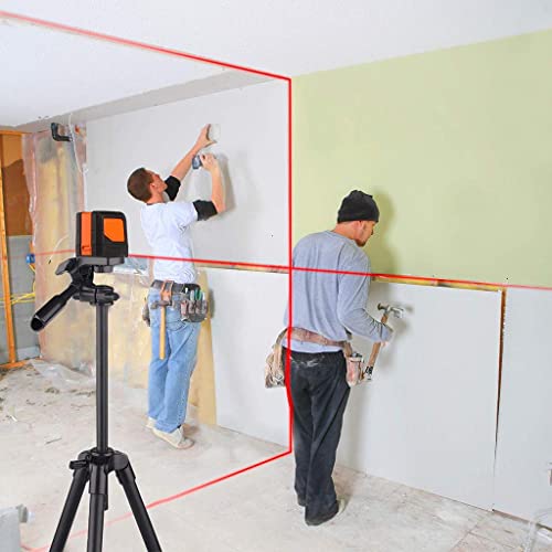 50 feet Laser Level Self-Leveling Horizontal and Vertical Cross-Line, Black