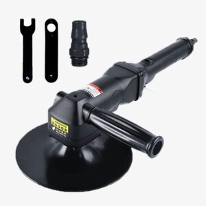 7-inch pneumatic sander heavy duty wet air sander/polisher,lightweight at 5.47 lbs,adjustable speed up to 4500rpm pneumatic polisher hand sanding tool