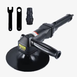 7-Inch Pneumatic Sander Heavy Duty Wet Air Sander/Polisher,Lightweight at 5.47 lbs,Adjustable Speed Up to 4500rpm Pneumatic Polisher Hand Sanding Tool