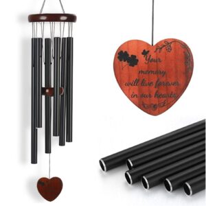 tednetgo wind chimes outdoor deep tone, wind chimes for outside, 2023 upgrade 32 inch large memorial windchimes deep tone for loss of the loved one, chimes sympathy gifts for decor outdoor garden