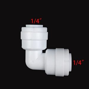 Wesell 1/4" Tube Quick Connect Check Valve Push Fit Straight for RO Water Reverse Osmosis System 7Pcs(5 Pack+2 Ball Valve)
