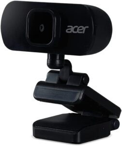 acer full hd usb streaming 2mp webcam | 1080p hd | 360° rotation | digital microphone | plug & play for desktop or laptop pc | stream for zoom, skype, facetime, youtube | conference calls & ms teams